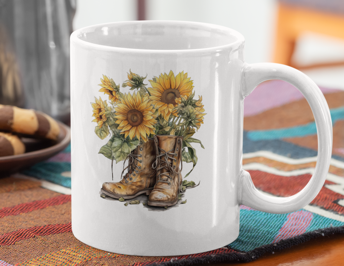Sun Flowers 11 OZ Cup