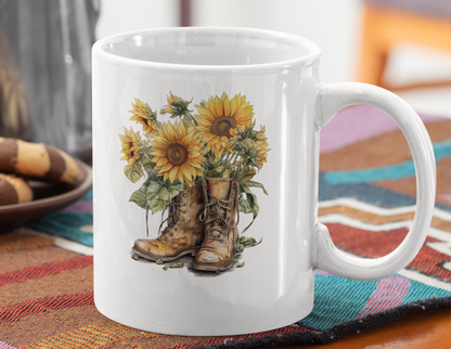 Sun Flowers 11 OZ Cup