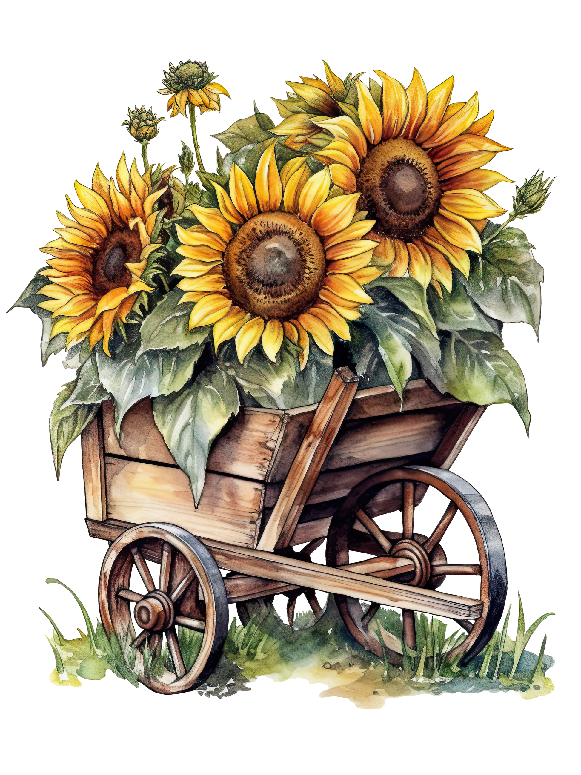 Sunflower Barrel